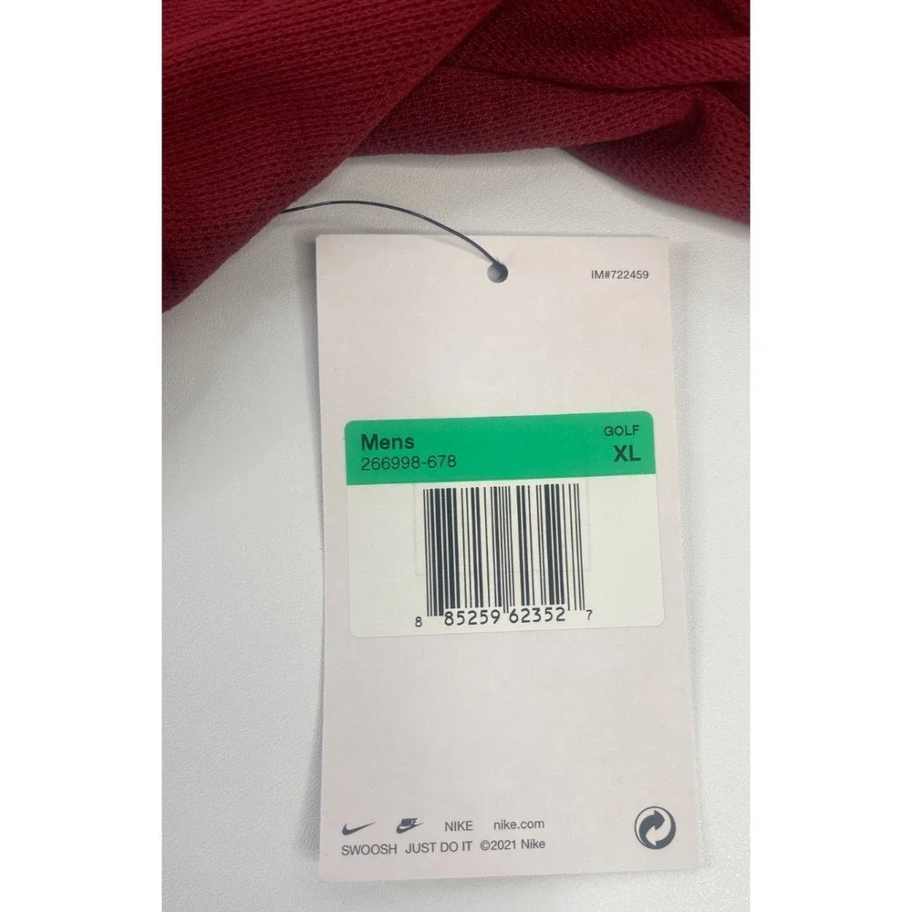 Nike Golf Polo Shirt Mens XL Red‎ New Dri-FIT Short Sleeve 266998-678